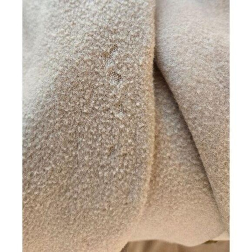 Vtg 60s Camel Hair Double Breasted Womens L Coat Old Money - Picture 14 of 16